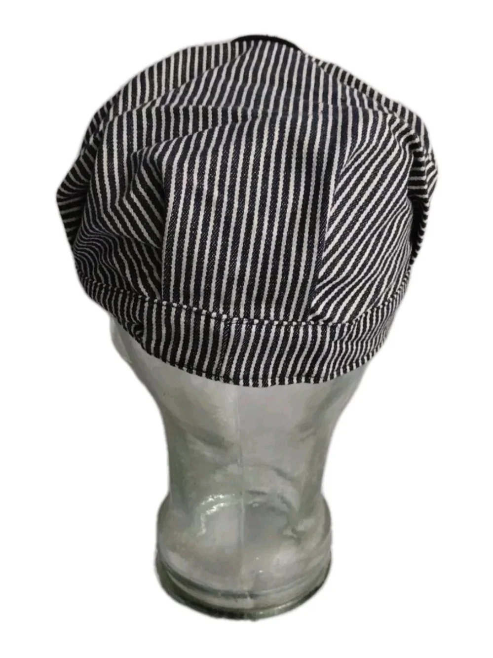 Engineer Stripe Kids Cap - Black & White